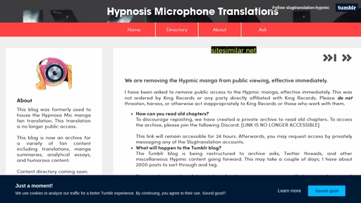 slugtranslation-hypmic.tumblr.com alternative sites