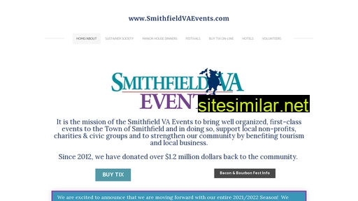smithfieldvaevents.com alternative sites