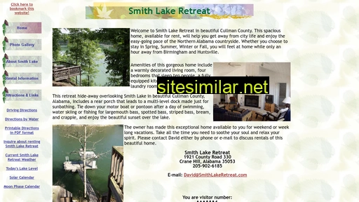 smithlakeretreat.com alternative sites