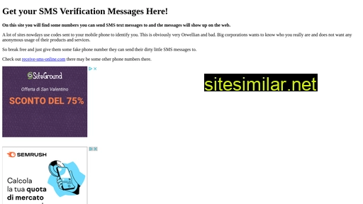 Sms-verification similar sites