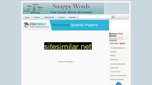 Snappywords similar sites