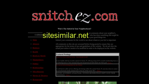snitchez.com alternative sites