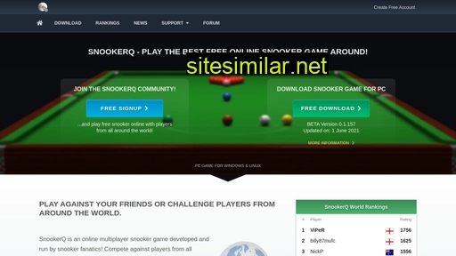snookerq.com alternative sites