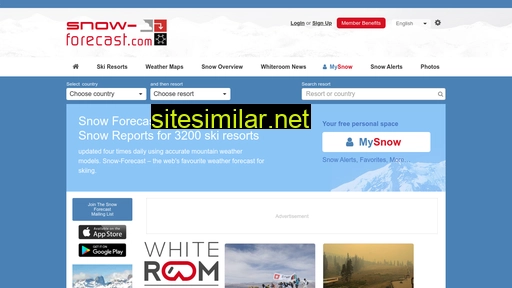 Snow-forecast similar sites