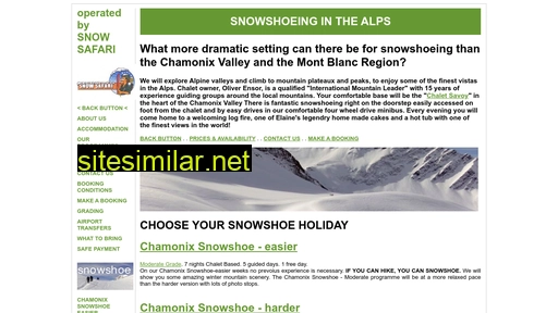 snowshoeinginthealps.com alternative sites