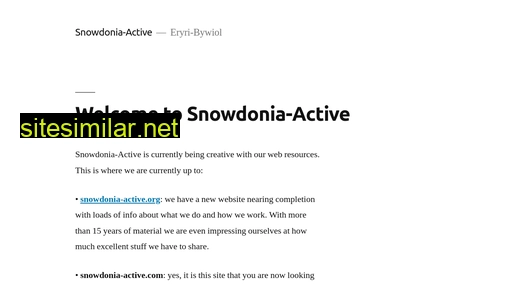 snowdonia-active.com alternative sites