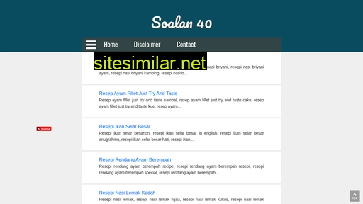 Soalan40 similar sites
