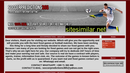 Soccerpredictions365 similar sites
