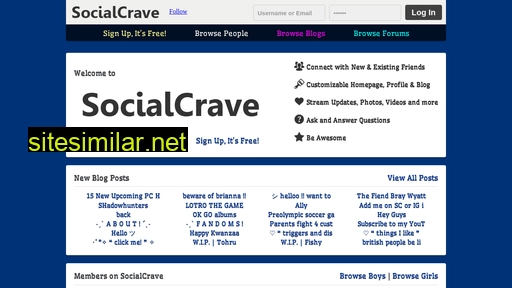 socialcrave.com alternative sites