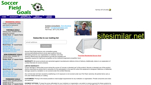 soccerfieldgoals.com alternative sites