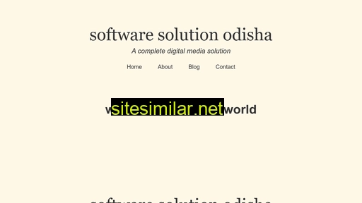 Softwaresolutionodisha similar sites