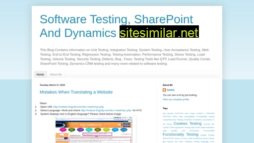 softwaretesting-sharepointdynamicscrm.blogspot.com alternative sites