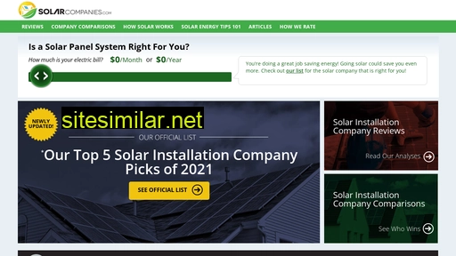 solarcompanies.com alternative sites