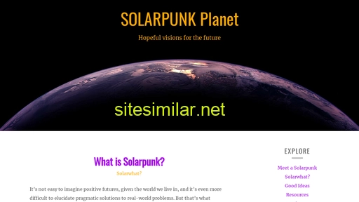 Solarpunkplanet similar sites