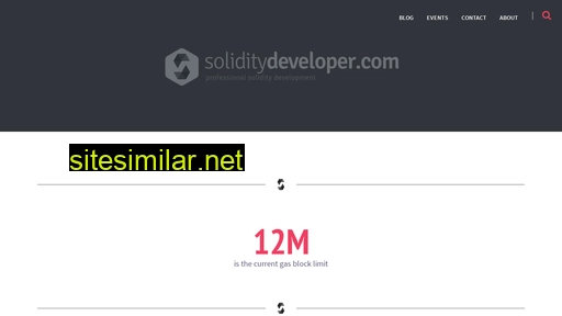 Soliditydeveloper similar sites