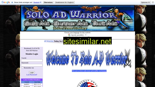 Soloadwarrior similar sites