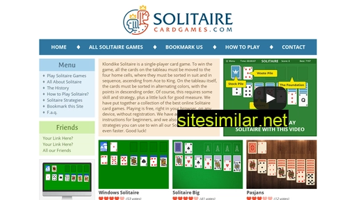 solitairecardgames.com alternative sites