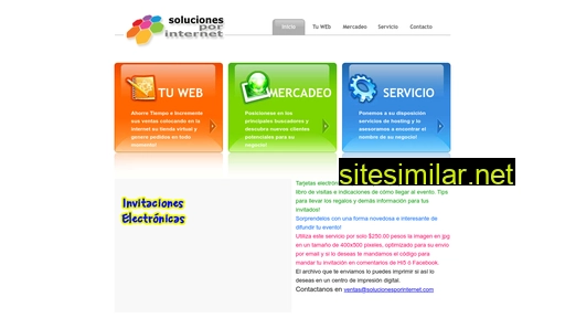 Solucionesporinternet similar sites