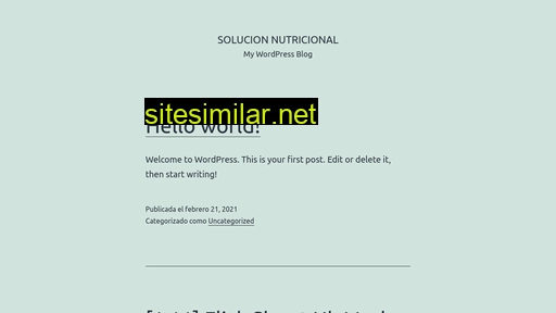 Solucionnutricional similar sites