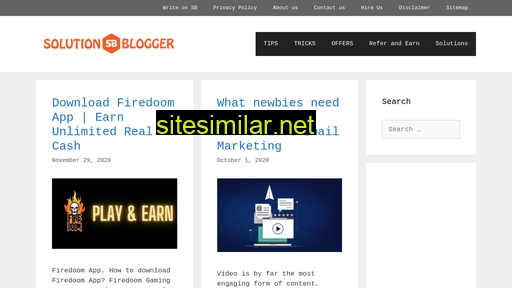 Solutionblogger similar sites