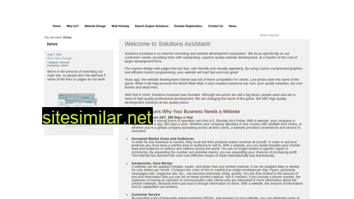 solutionsassistant.com alternative sites