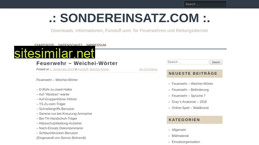 sondereinsatz.com alternative sites