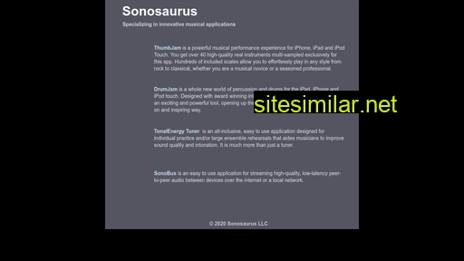Sonosaurus similar sites