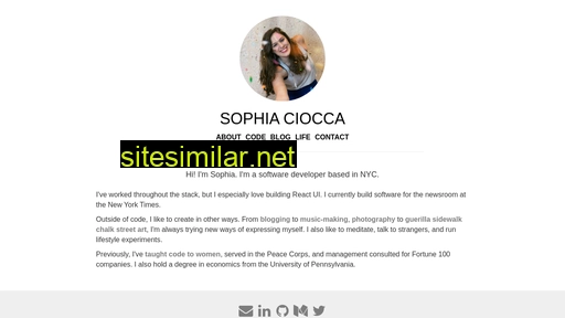 sophiaciocca.com alternative sites
