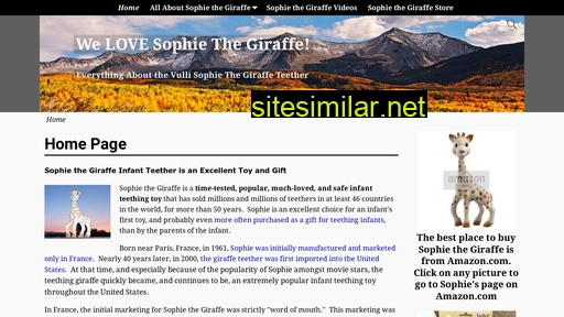 sophie-the-giraffe.com alternative sites