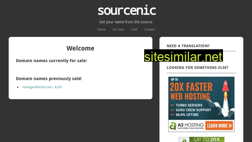 sourcenic.com alternative sites