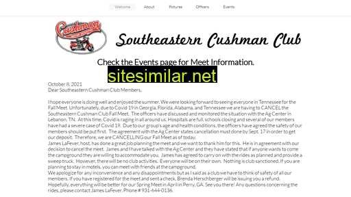 southeasterncushmanclub.com alternative sites