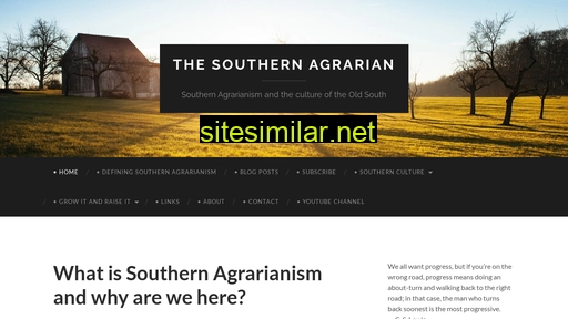 southernagrarian.com alternative sites