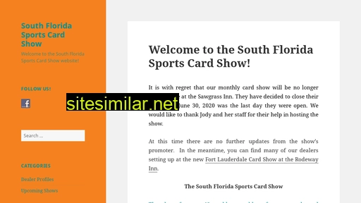 southfloridasportscardshow.com alternative sites