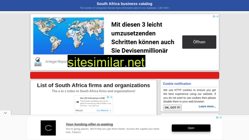 southafricaenterprises.com alternative sites
