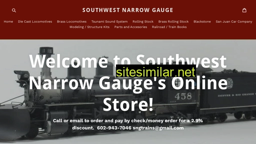 southwest-narrow-gauge.myshopify.com alternative sites