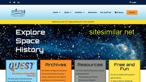 spacehistory101.com alternative sites