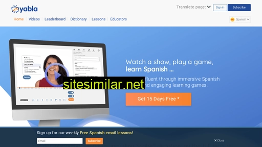 Spanish similar sites