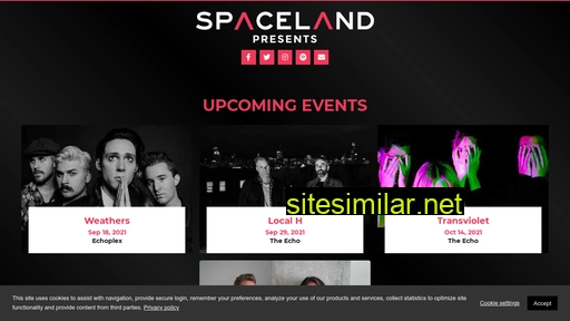 spacelandpresents.com alternative sites