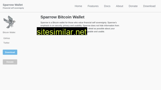 sparrowwallet.com alternative sites