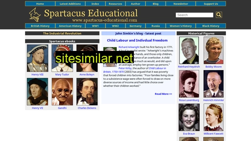 Spartacus-educational similar sites