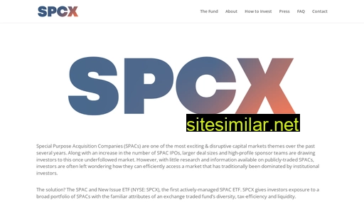Spcxetf similar sites