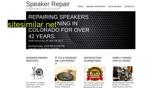 speakerrepairofcolorado.com alternative sites