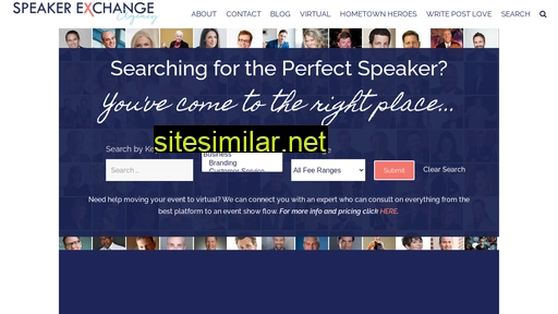 speakerexchangeagency.com alternative sites