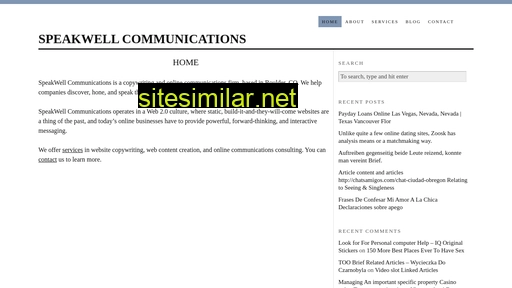 speakwellcommunications.com alternative sites