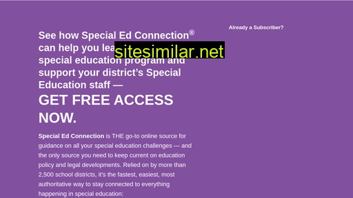 specialedconnection.com alternative sites