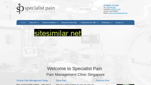specialistpain.com alternative sites