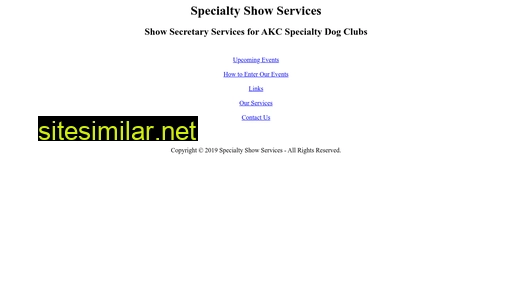 Specialtyshowservices similar sites