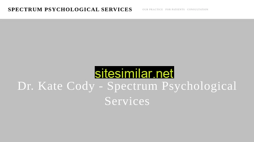 spectrumpsychservices.com alternative sites