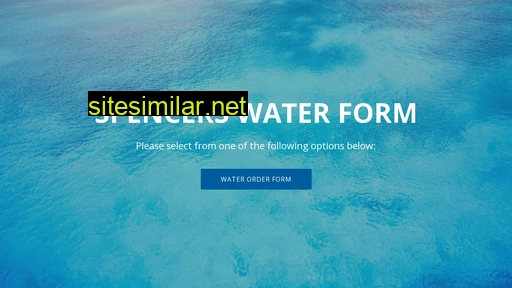 spencerswaterform.com alternative sites