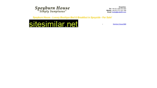 speyburnhouse.com alternative sites